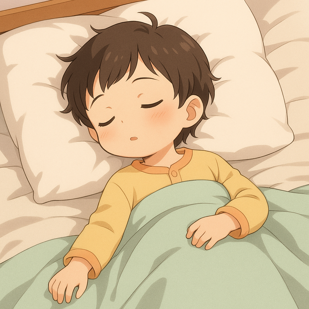 anak susah bangun pagi sedang tidur nyenyak